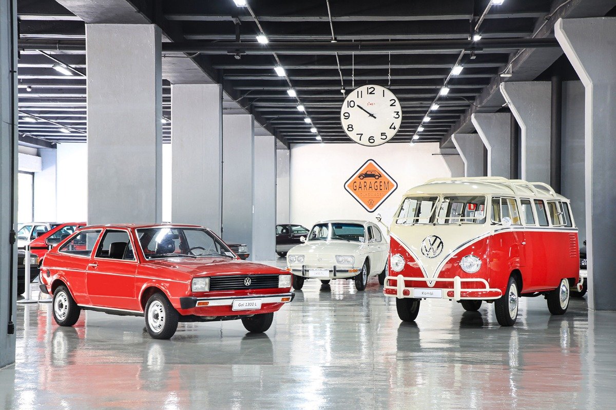 Garagem VW: acervo na planta Anchieta preserva modelos clássicos da VW produzidos no Brasil desde a década de 1950 (Volkswagen)