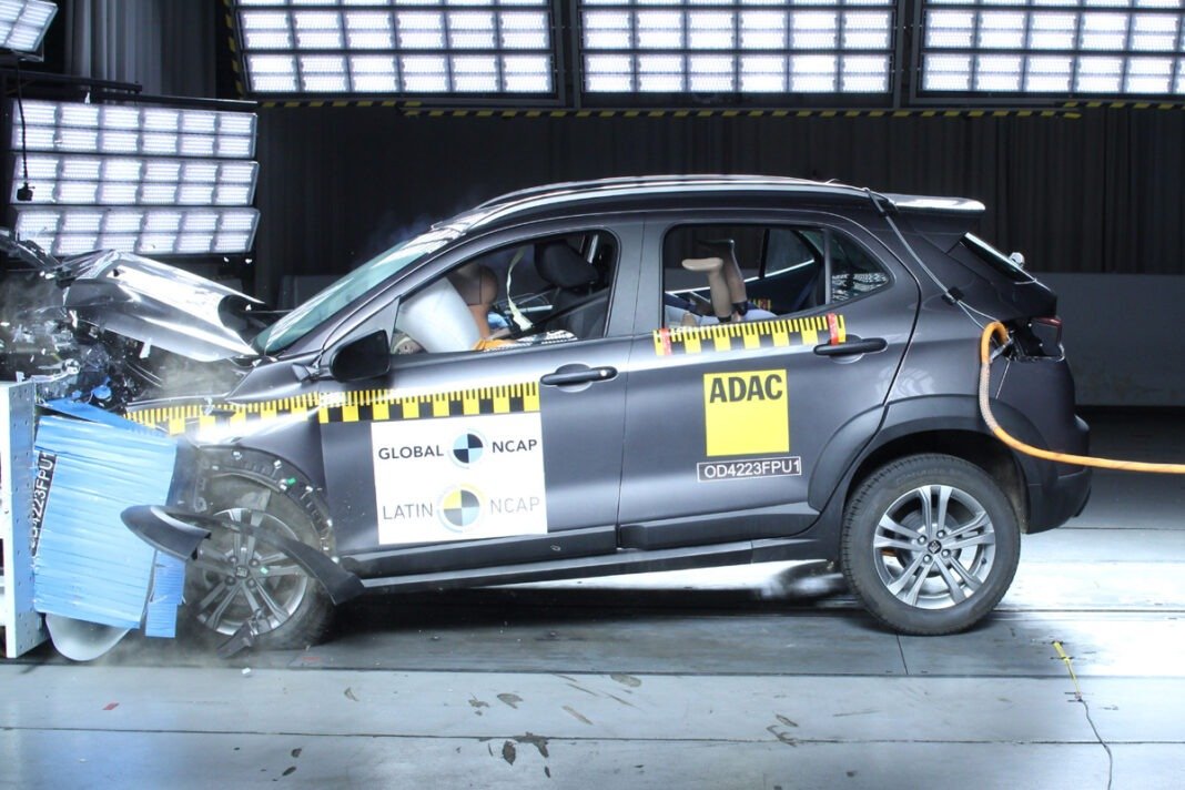 Crash-test do Latin NCAP com o Fiat Pulse